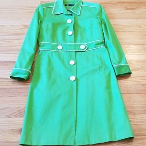 Ladies green accessory coat